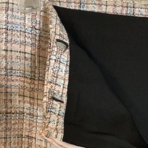 2 Women's Vintage Style Plaid Pencil Knee Length Skirt Lined Y2K - Picture 11 of 11